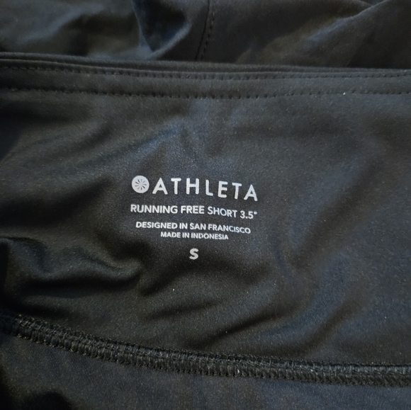 Athleta Black Running Free Short 3.5" - Picture 3 of 7
